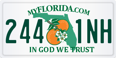 FL license plate 2441NH