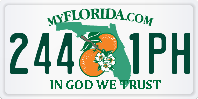 FL license plate 2441PH