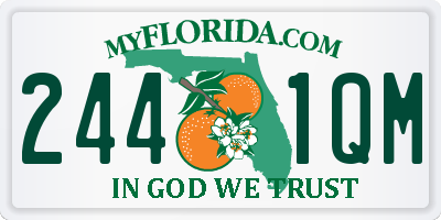 FL license plate 2441QM