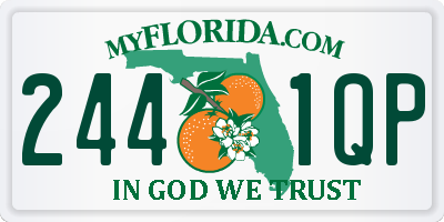 FL license plate 2441QP
