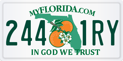 FL license plate 2441RY