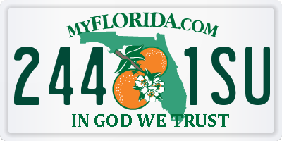 FL license plate 2441SU