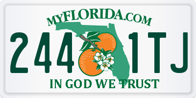 FL license plate 2441TJ