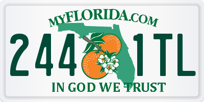 FL license plate 2441TL