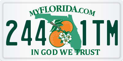 FL license plate 2441TM