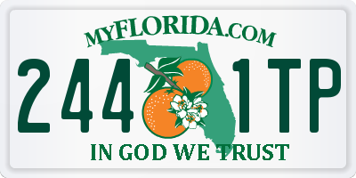 FL license plate 2441TP