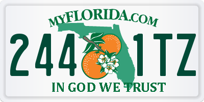 FL license plate 2441TZ