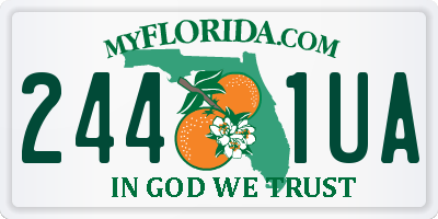 FL license plate 2441UA