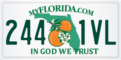 FL license plate 2441VL