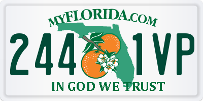 FL license plate 2441VP