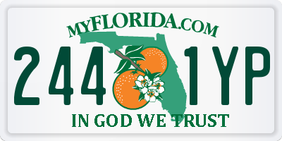 FL license plate 2441YP
