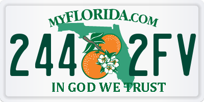 FL license plate 2442FV