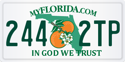 FL license plate 2442TP