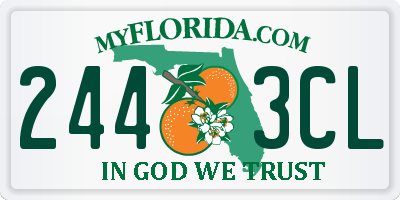 FL license plate 2443CL