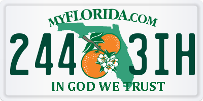 FL license plate 2443IH