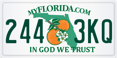 FL license plate 2443KQ