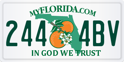 FL license plate 2444BV