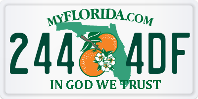 FL license plate 2444DF