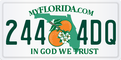 FL license plate 2444DQ