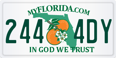 FL license plate 2444DY
