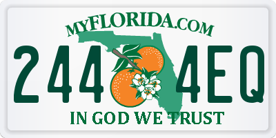 FL license plate 2444EQ