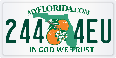 FL license plate 2444EU