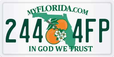 FL license plate 2444FP