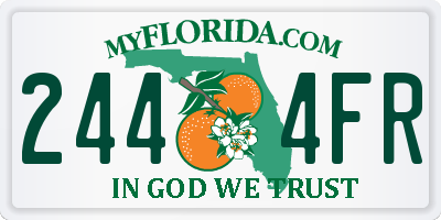 FL license plate 2444FR
