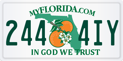 FL license plate 2444IY