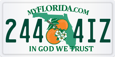 FL license plate 2444IZ