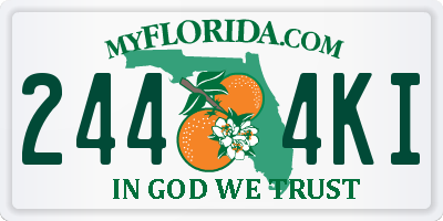 FL license plate 2444KI