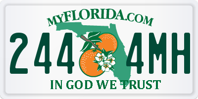FL license plate 2444MH
