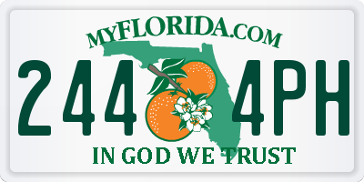 FL license plate 2444PH