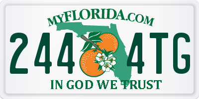 FL license plate 2444TG