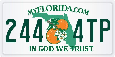 FL license plate 2444TP