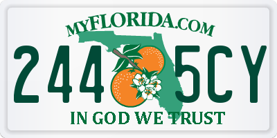 FL license plate 2445CY