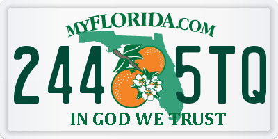 FL license plate 2445TQ