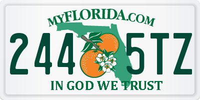 FL license plate 2445TZ