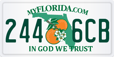 FL license plate 2446CB