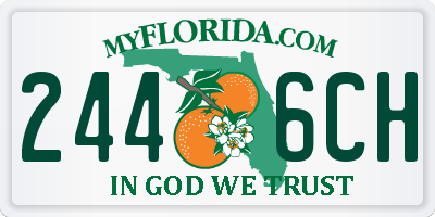 FL license plate 2446CH