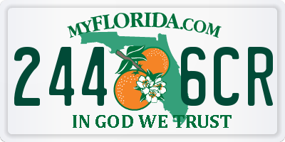 FL license plate 2446CR