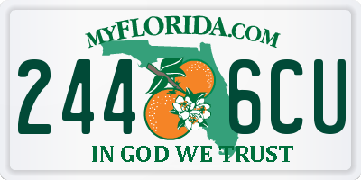 FL license plate 2446CU