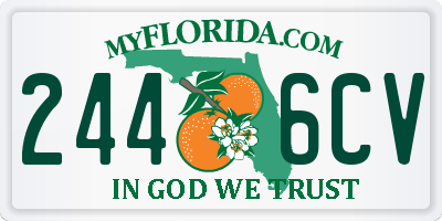 FL license plate 2446CV
