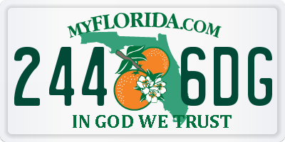 FL license plate 2446DG