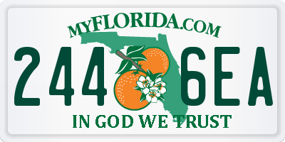 FL license plate 2446EA