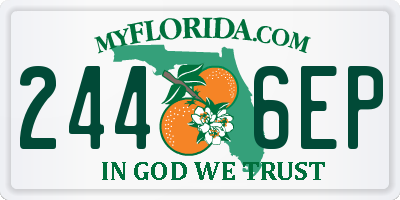 FL license plate 2446EP