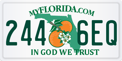FL license plate 2446EQ