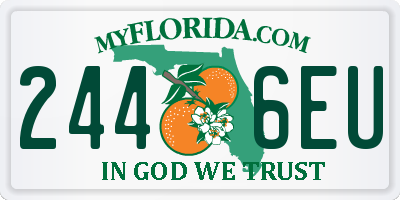 FL license plate 2446EU