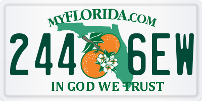 FL license plate 2446EW