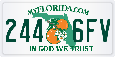 FL license plate 2446FV